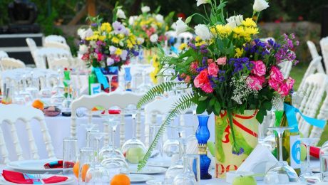 Düğün Organizasyonu Renkli Çiçek Süsleme İzmir Organizasyon